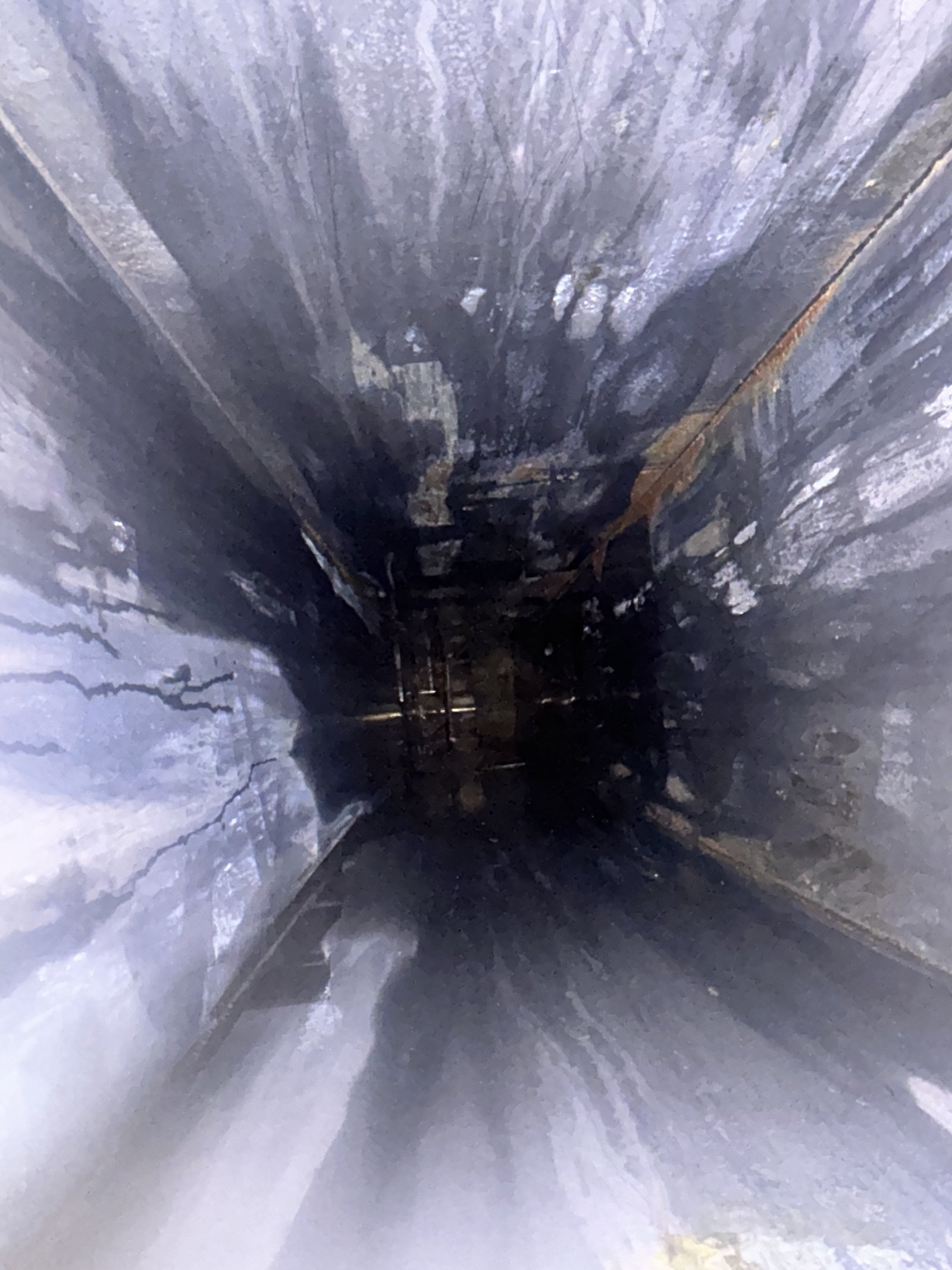 Completed kitchen exhaust cleaning — final inspection result showing clean commercial kitchen